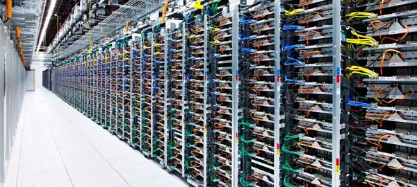 Racks in a Google Data Centre