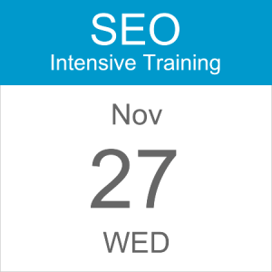 intensive-seo-training-course-calendar-icon-2019-nov-27